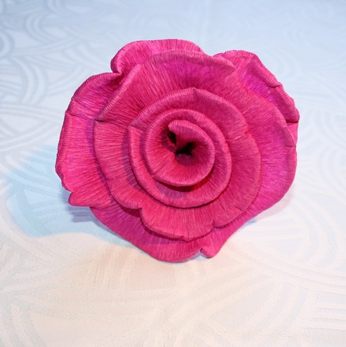 Krepprosen dunkel pink - 30,