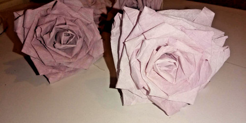 Krepprosen blumen aus - 5, x