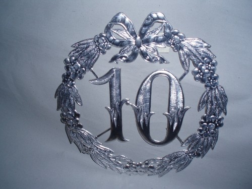 Jubiläumszahl silber - jubiläumszahl,