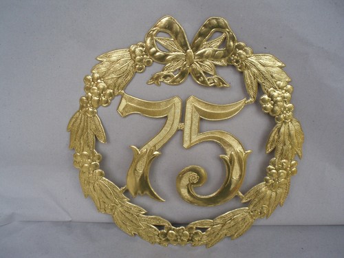 Jubiläumszahl gold - 75,